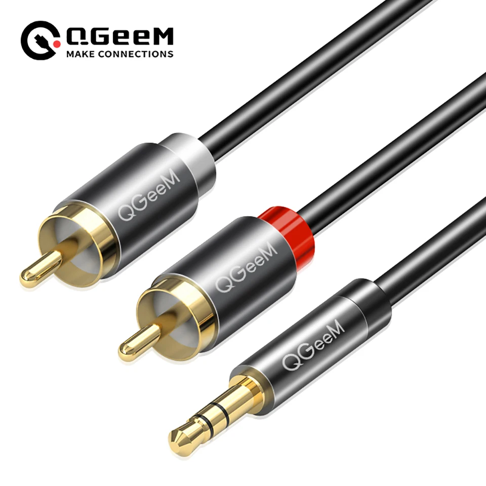 Home Cinema Amplifier - Câble RCA QGeeM 2RCA vers 3.5mm,