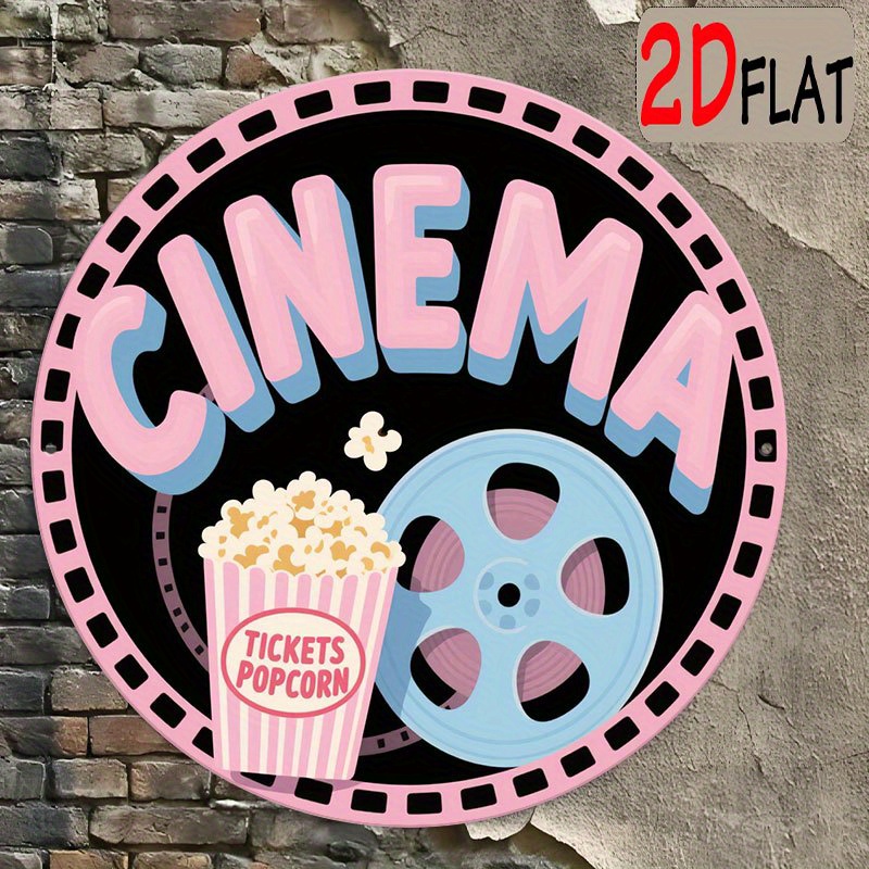 Vintage Home Cinema - Décoration de cinéma 2D vintage |