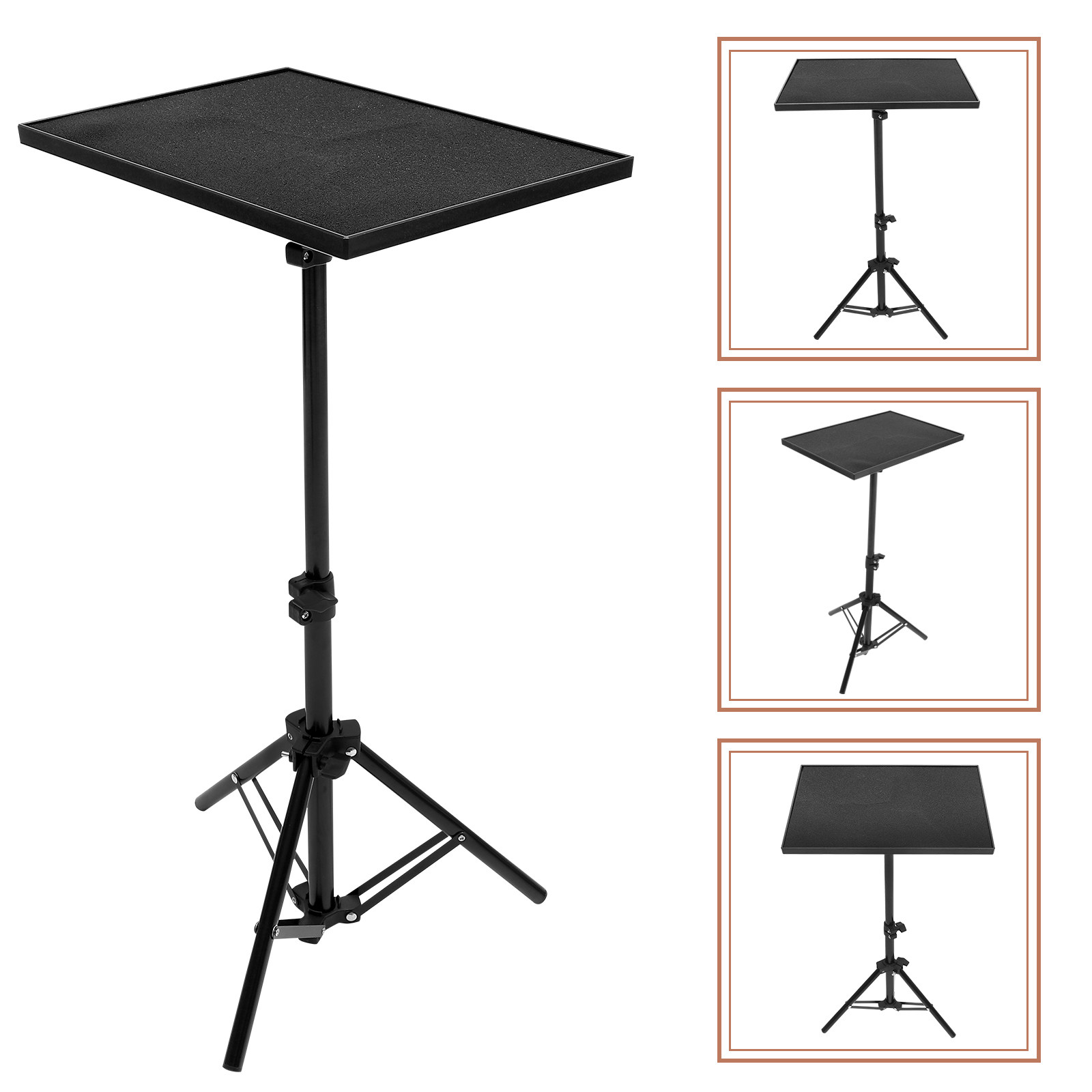 Projector Tripod Stand - Support de projecteur pliable robuste, hauteur