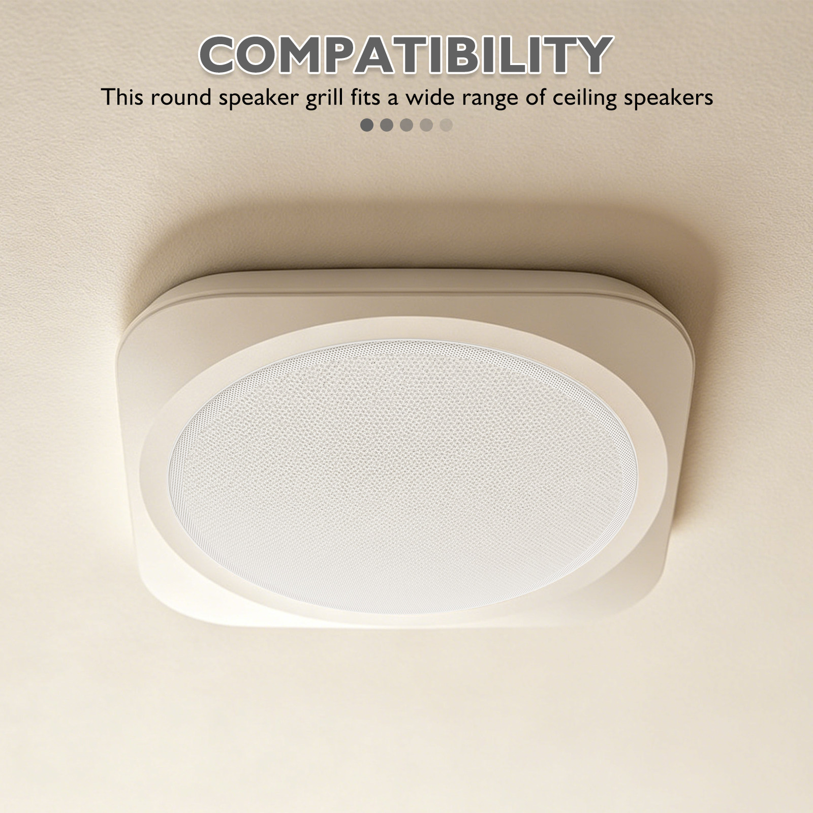 Home Cinema Plafond - Grille de protection universelle blanche pour