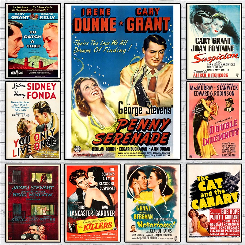 Vintage Home Cinema - Affiche de collection de films d'amour