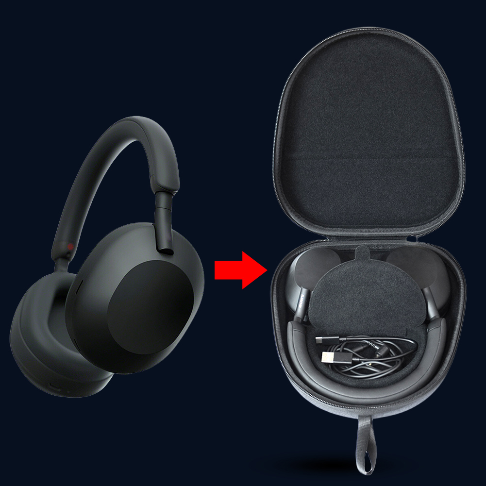 Sony Headphone Wh-1000Xm5 - Étui de transport rigide en EVA,