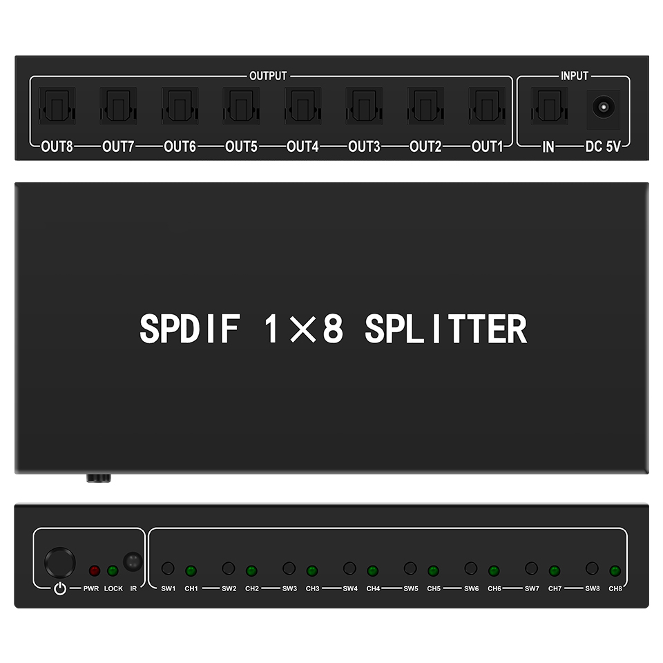Home Cinema Amplifier - Répartiteur Audio optique, répartiteur numérique Toslink
