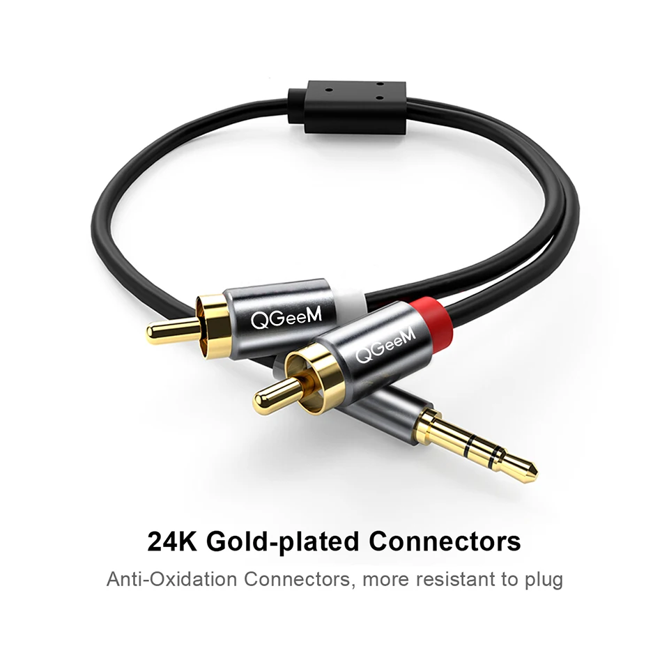 Câble RCA QGeeM 2RCA vers 3.5m - Home Cinema Amplifier avis et prix
