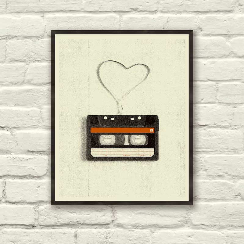 Affiches sur toile rétro minim - Vintage Home Cinema avis et prix
