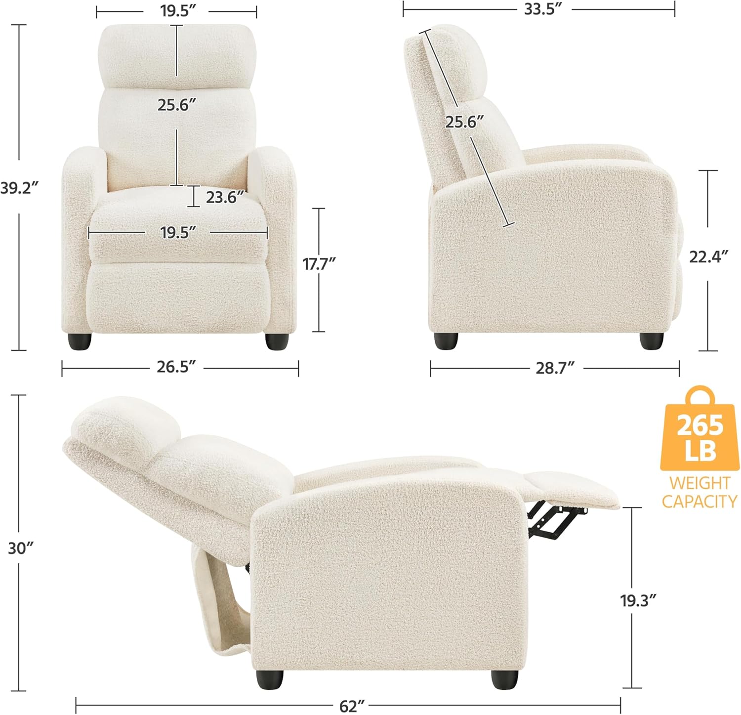 Fauteuil simple moderne réglab - Home Cinema Couch avis et prix