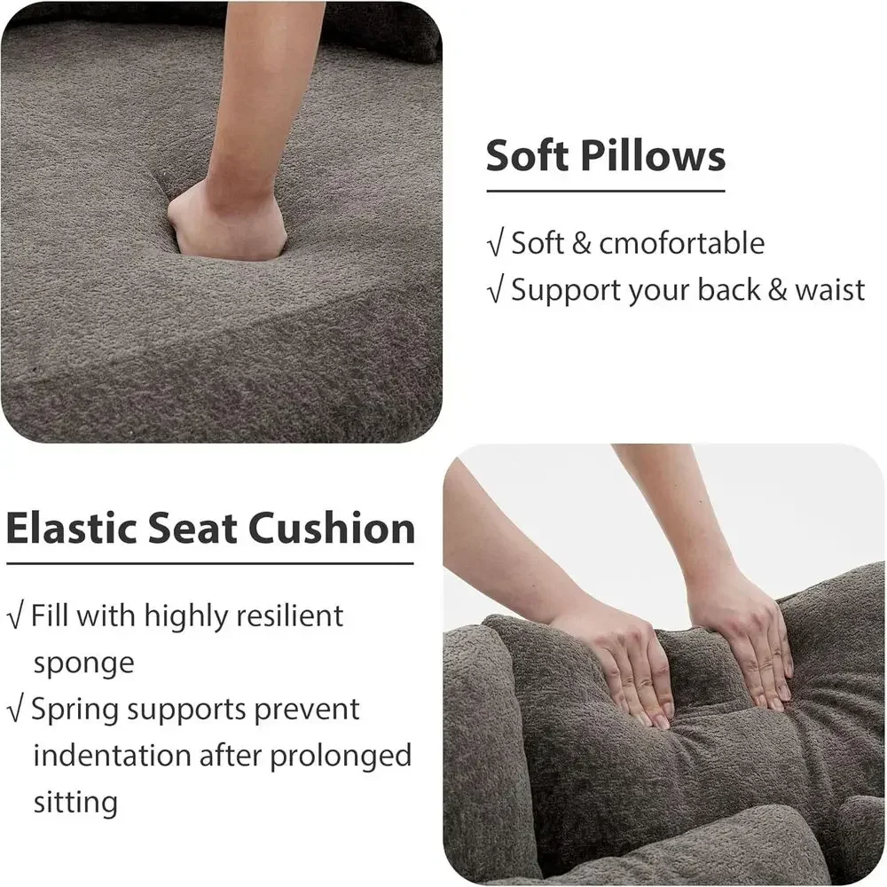 Fauteuil baril en chenille gri - Home Cinema Couch avis et prix