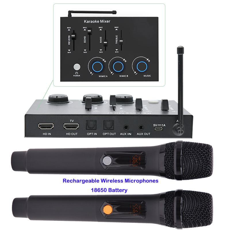 Microphone sans fil rechargeab - Home Cinema Barre De Son avis et prix