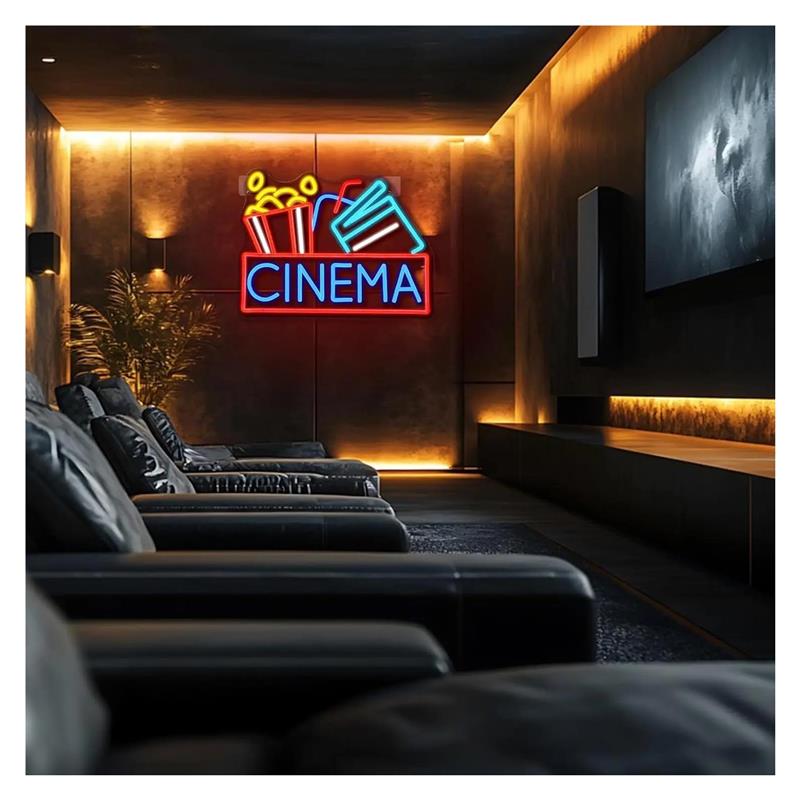 Enseigne néon cinéma alimentée - Home Cinema Today avis et prix