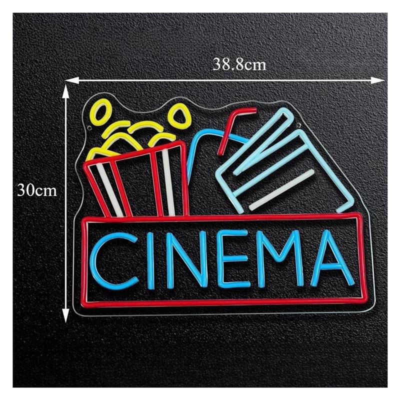 Enseigne néon cinéma alimentée - Home Cinema Today avis et prix
