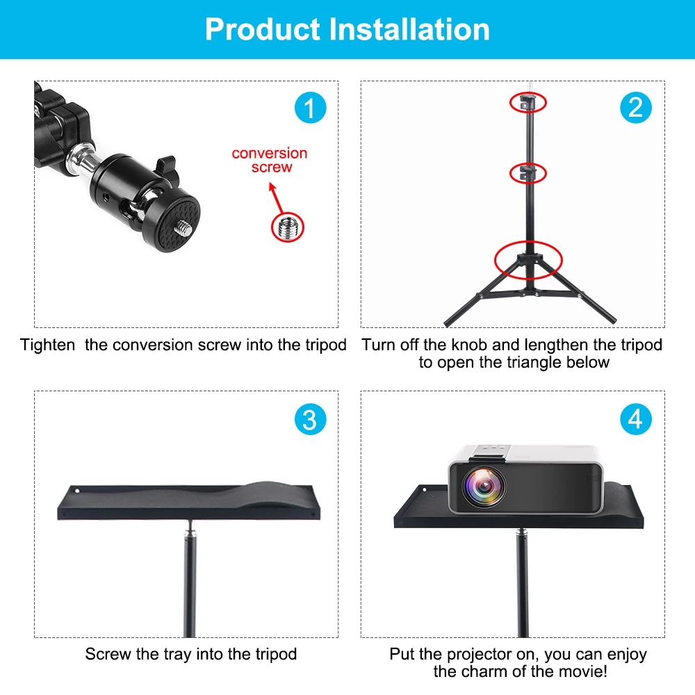 Trépied de projecteur Portable - Projector Tripod Stand avis et prix